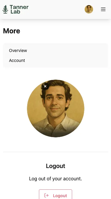 Mobile app view